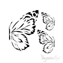Szablon Maska 15x15cm - Sunrise butterflies/Letnie motyle