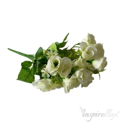 Bukiet małe różyczki sztuczne kwiaty 30cm 15 sztuk